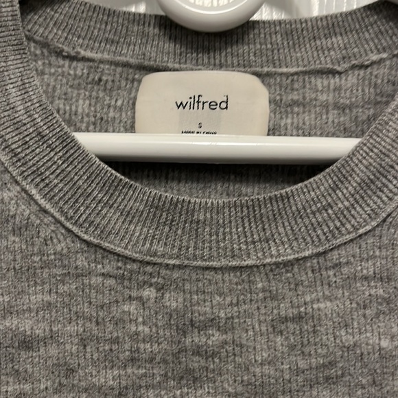 Aritzia Wilfred 3/4 Grey Sweater - Picture 3 of 4